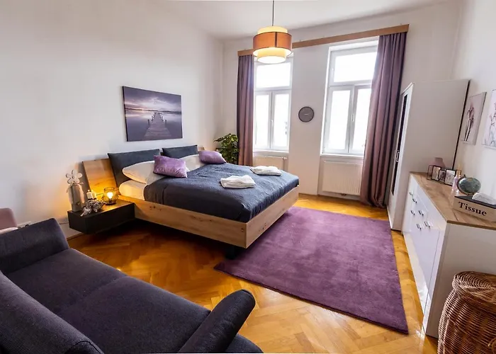 Sunshine deluxe apartment with porch near Schönbrunn palace&Westbahnhof
